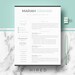 Professional Resume Template for Word & Pages, Modern Resume CV template + Cover Letter + Action Verbs List + Free tips; Instant Download 