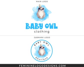 Owl Logo Design Etsy