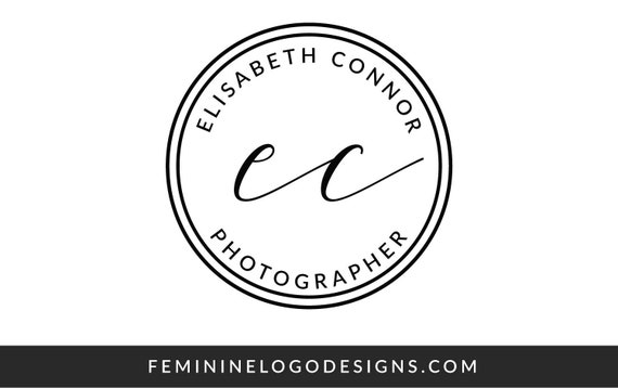 Circle Logo Design Modern Logo Initials Logo Black Logo Etsy