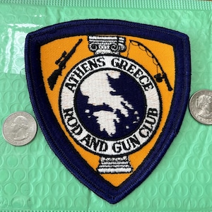Parche de bastón y maza de Atenas, Grecia, estilo militar de EE. UU.