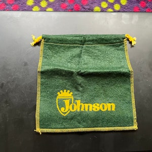 Vintage Johnson  Reels Cloth Storage Bag