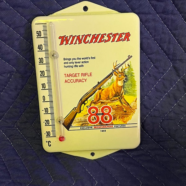 Vintage Style Winchester 88 Porcelain Thermometer