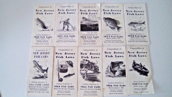 Pin's Ancien Permis De Pêche New Jersey 1939 – Poisson, Vintage USA