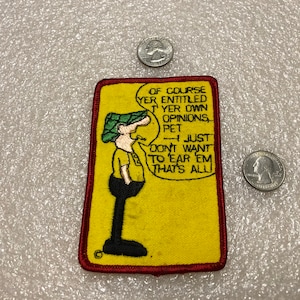 Vintage Andy Capp Patch Reg Smythe Comic Strip