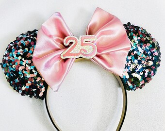Birthday Minnie Ears | Minnie Mouse Ears | Custom Minnie Mouse Ears | 21st Birthday | Mouse Ears