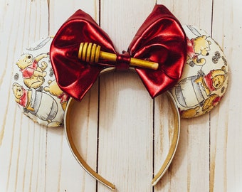 Winnie the Pooh Minnie Ears | Minnie Mouse Ears | Winnie the Pooh  | Christmas Gifts | Disney Inspired Mouse Ears