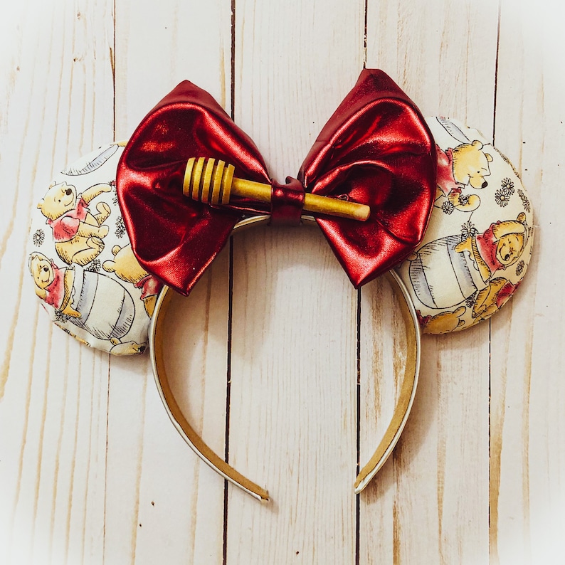 Winnie the Pooh Minnie Ears Minnie Mouse inspired Ears Winnie the Pooh Christmas Gifts Disney Inspired Mouse Ears image 1