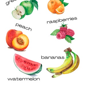 Fruits and Vegetables Artwork