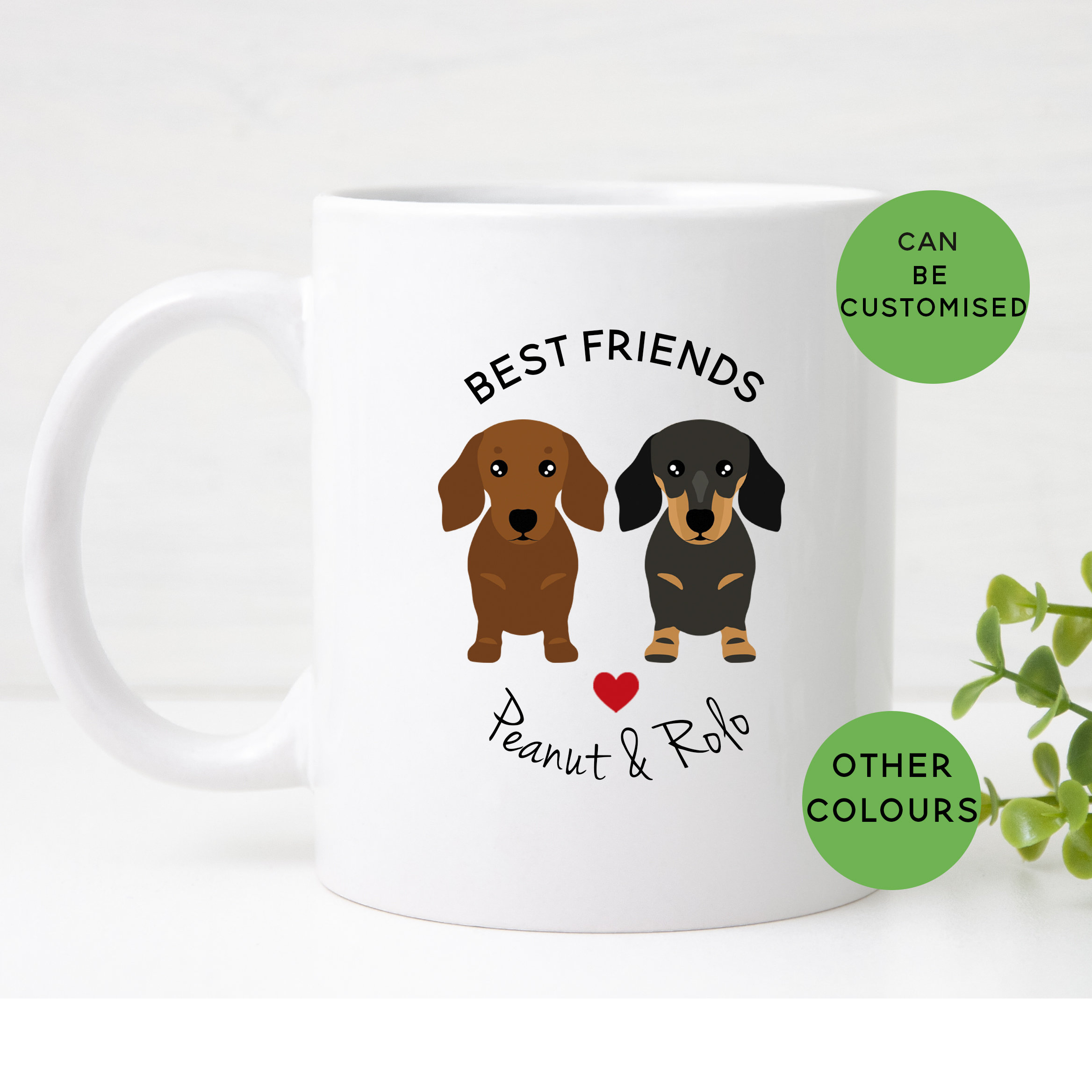 Dapple Personalised Dachshund Mug CustomMade Unique Sausage Dog Gift