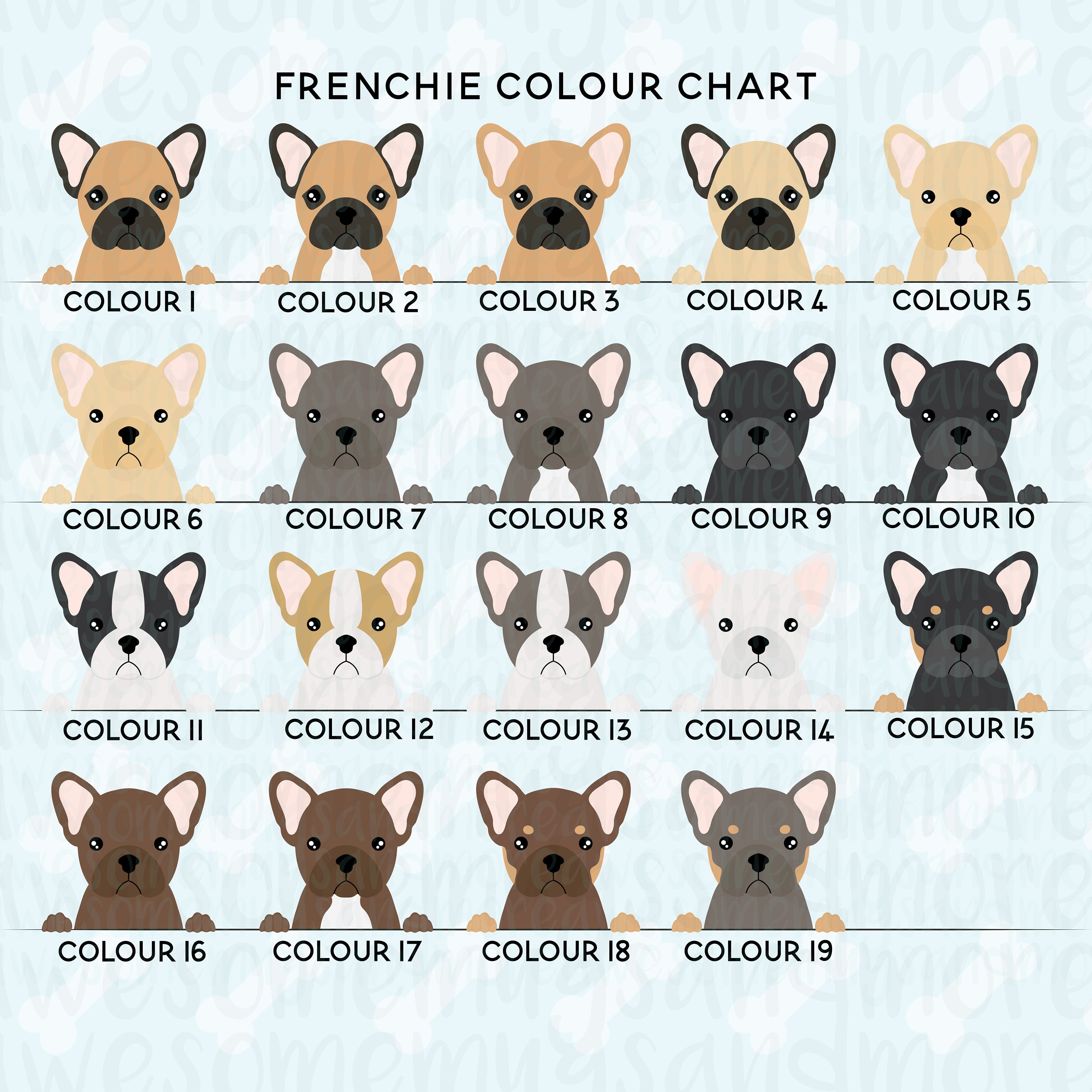 Printable Chart - Frenchie Stamps