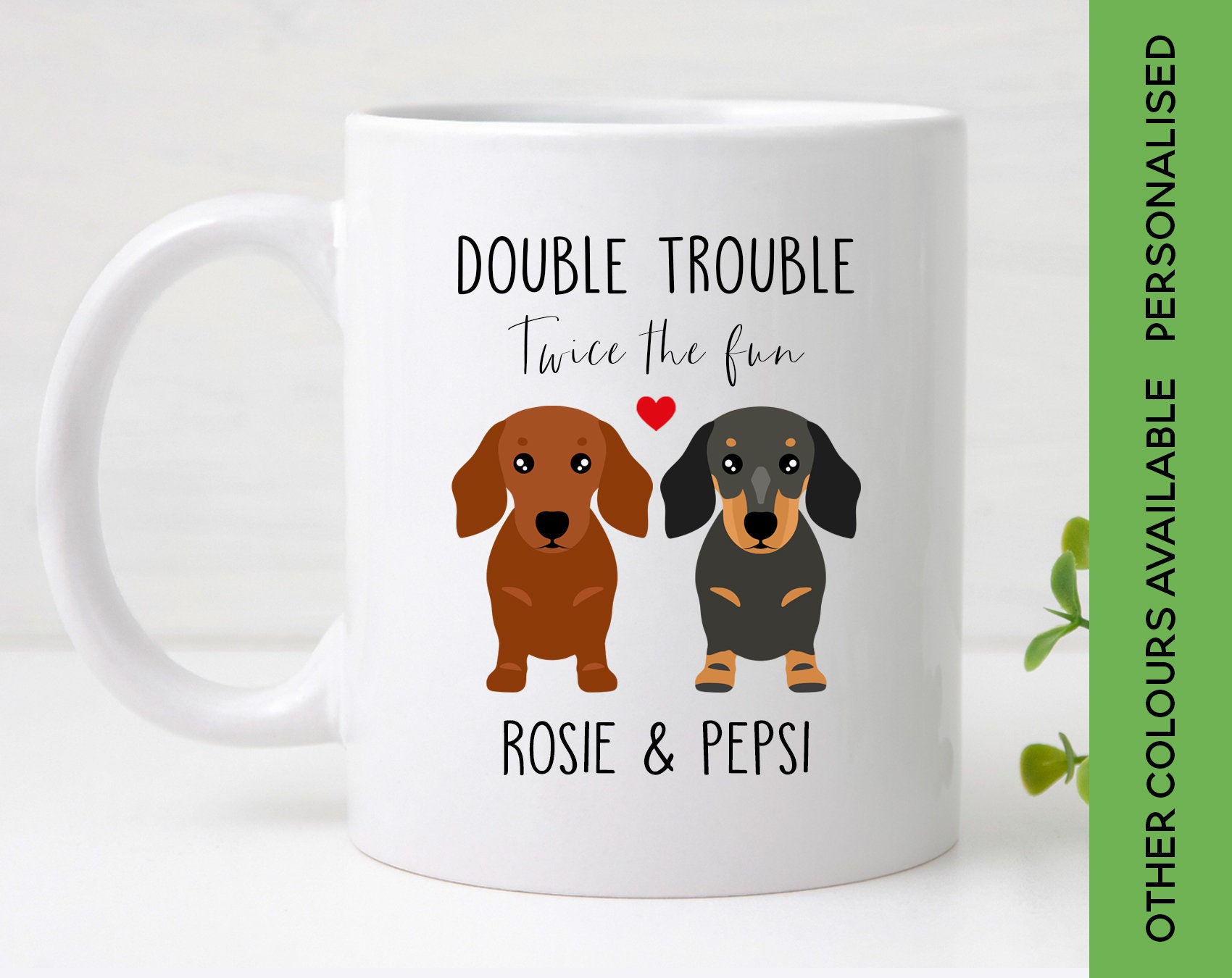 Dapple Personalised Dachshund Mug CustomMade Unique Sausage Dog Gift