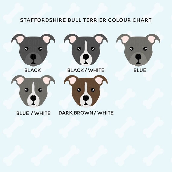 Staffy Colour Chart