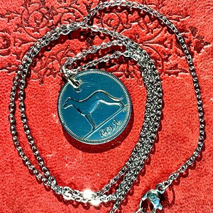 Puede incluir: Collar plateado con un colgante circular que representa un galgo y la palabra "ROUL". El colgante cuelga de una fina cadena con un cierre de mosquet&oacute;n. El collar se muestra sobre una superficie roja texturizada.