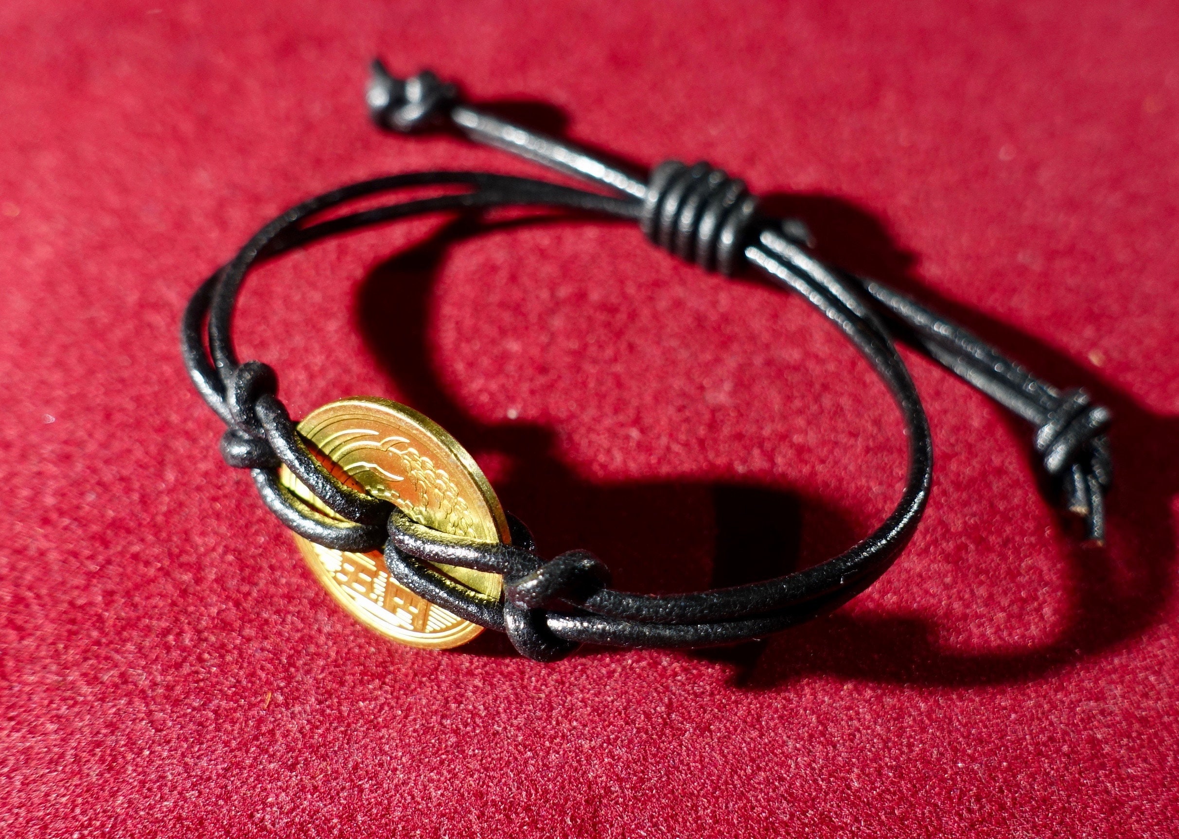 Lucky 5 Yen Coin Necklace or Bracelet Made With Genuine Japanese