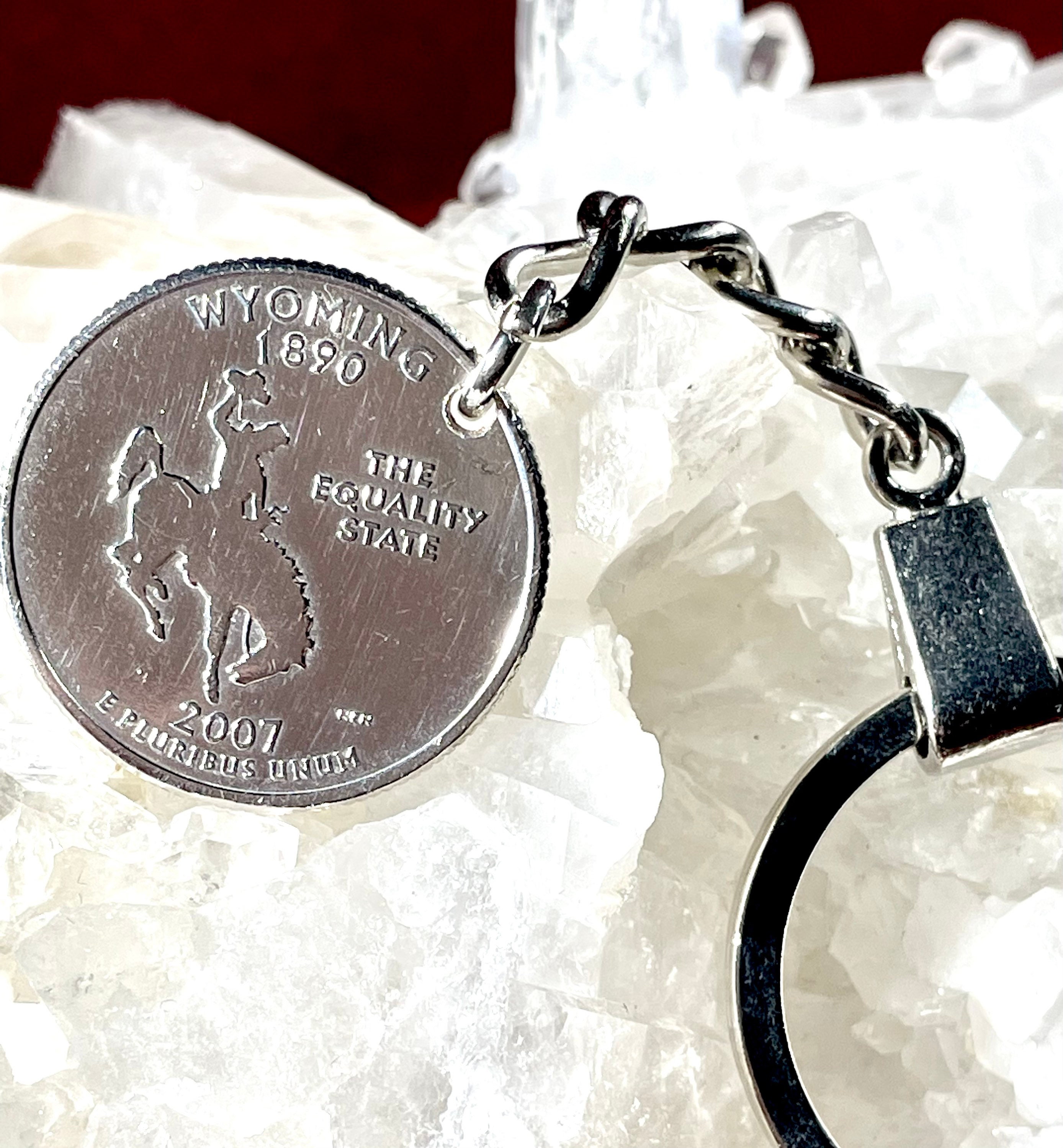 USA Bucking Bronco Quarter Keyring Made With a Genuine 2007 Etsy