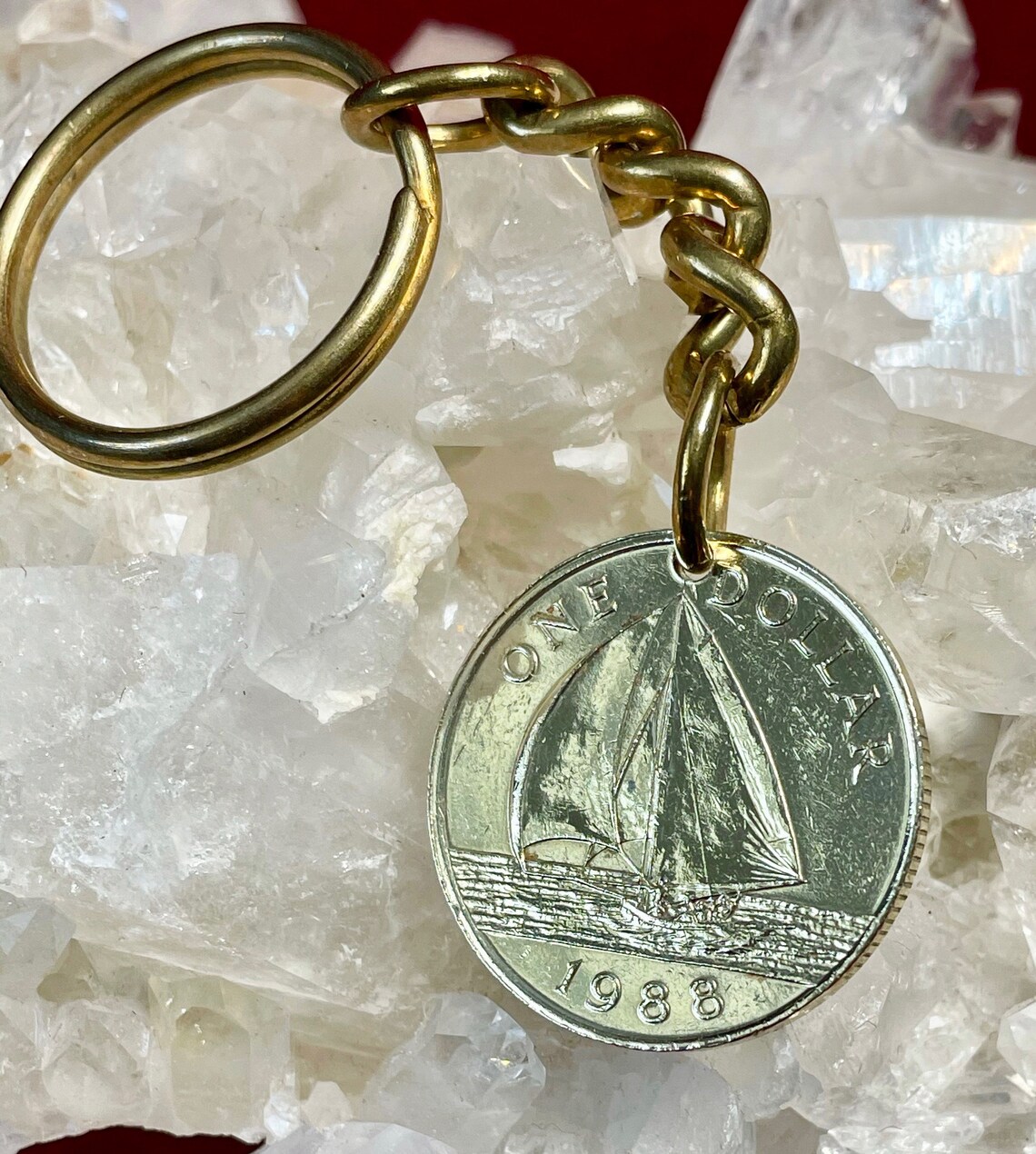 Bermudian Rig Sail Boat Keyring Made With a Genuine Bermuda 1 Etsy UK
