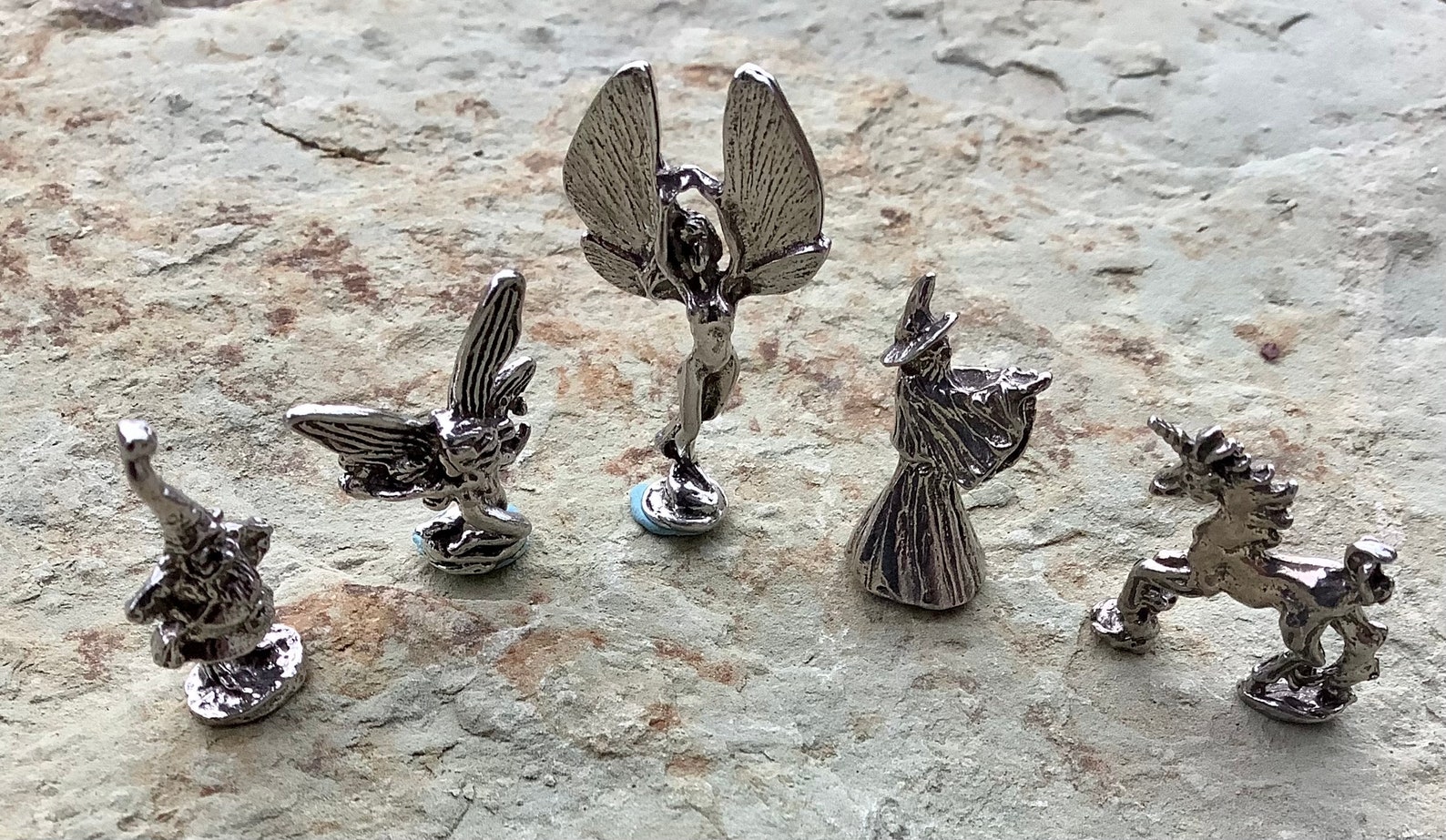 Mini Pewter Fantasy Figurines Assorted Pack of 5 Lead Safe Etsy