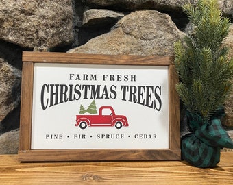Alberi di Natale freschi di fattoria, decorazioni natalizie, alberi di Natale, pino, abete, abete rosso, cedro, decorazioni murali per le feste, regalo per lei