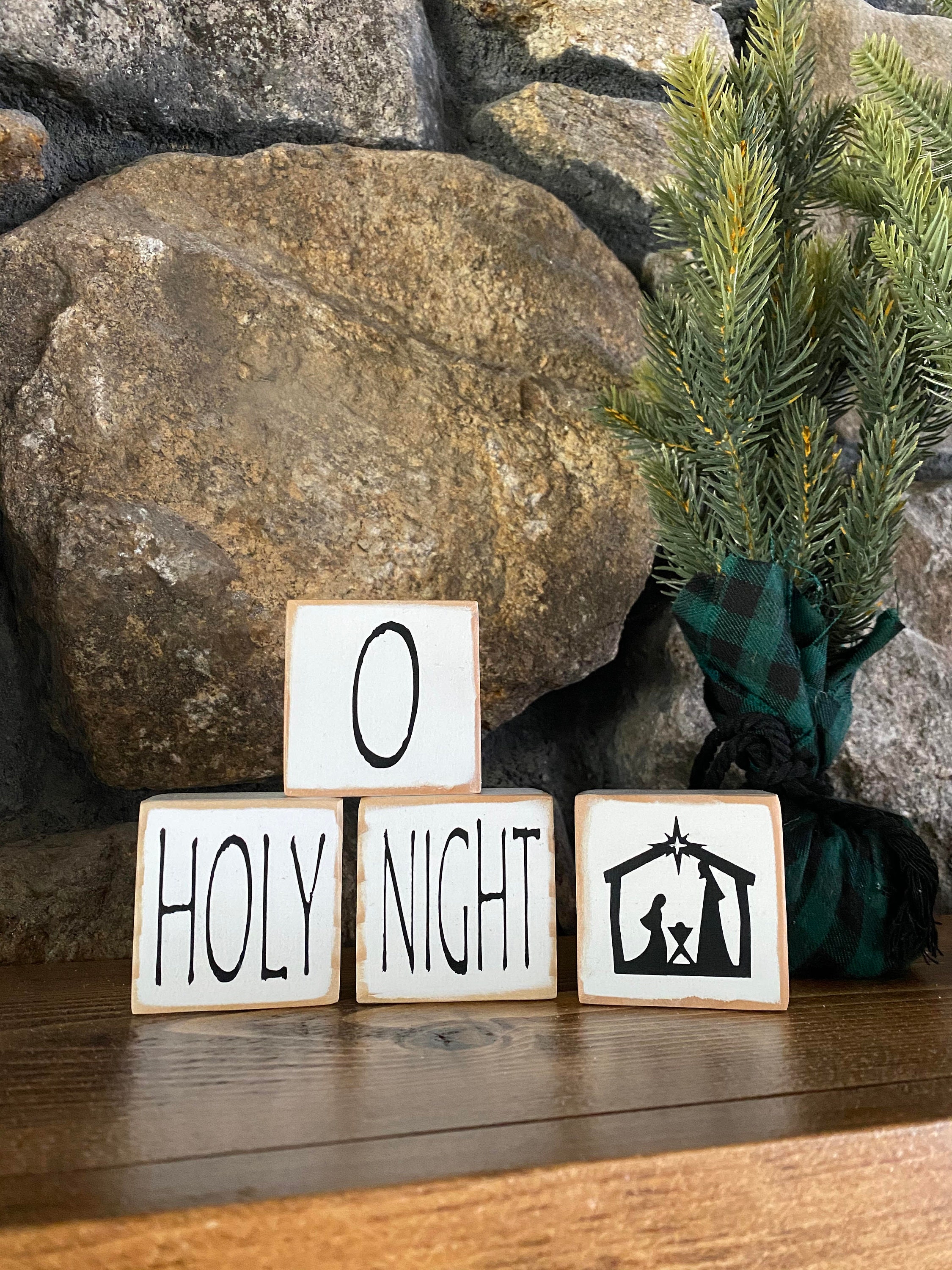 Nativity Oh Holy Night Block