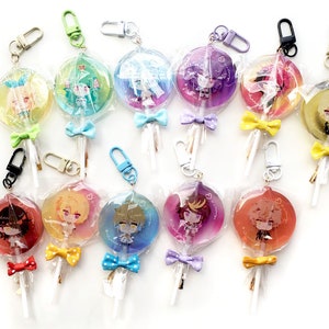 Nijisanji En Acrylic lolipop charms image 2