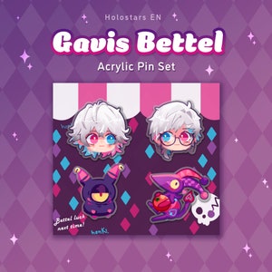 Gavis Bettel Acrylic Pin set *PRE-ORDER*
