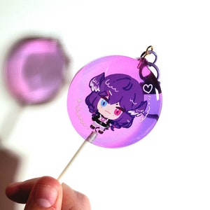 Nijisanji En Acrylic lolipop charms image 5