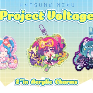 Hatsune Miku Project Voltage Acrylic Glitter Charms