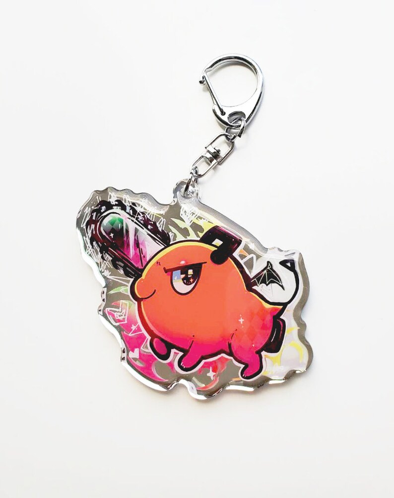 Pochita Acrylic Mirror Charm image 1