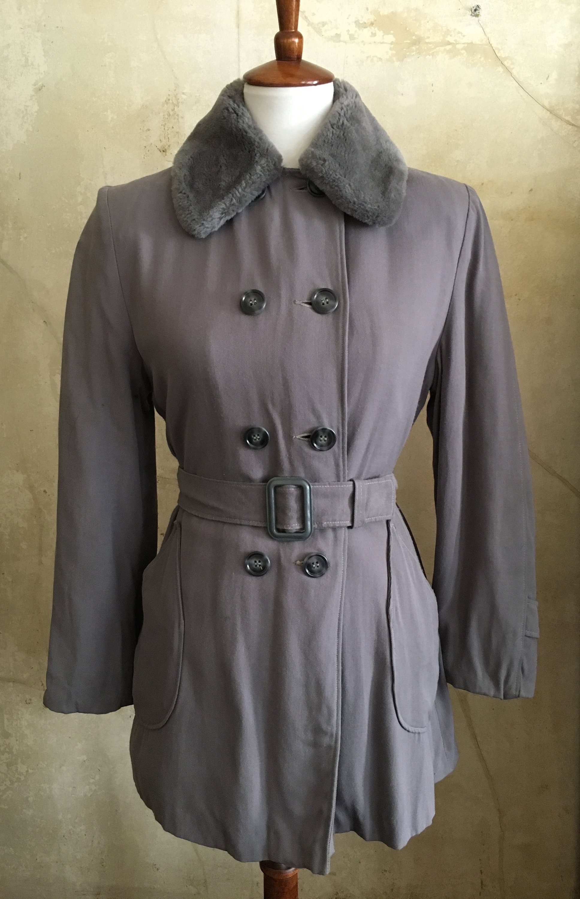 1940s Women's Gabardine Winter Jacket/Coat | Etsy