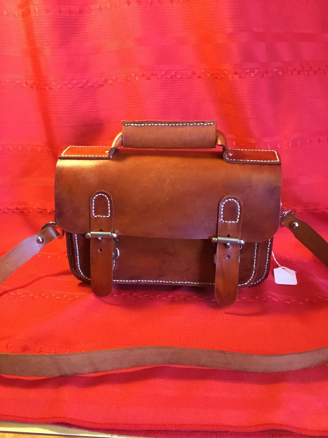 Large Tan Leather Purse Etsy