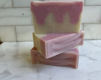 Rose quartz bar soap