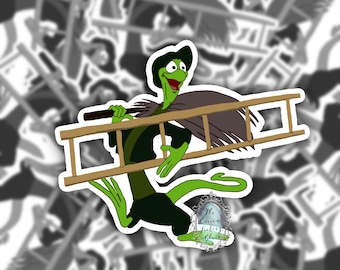 Bill the Lizard from Alice in Wonderland Sticker/ Decal 3” T x 3.25” W