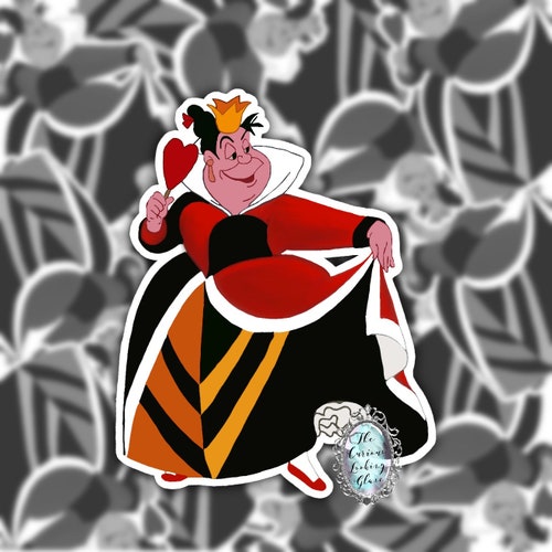 Alice in Wonderland Red Queen Sticker / Decal 3 T X 2.79 W Etsy