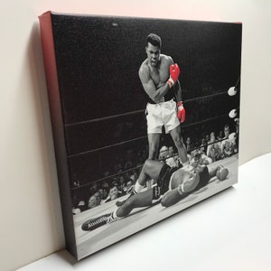 Muhammad Ali Boxing vs Sonny Liston Canvas Wall Art print or poster print
