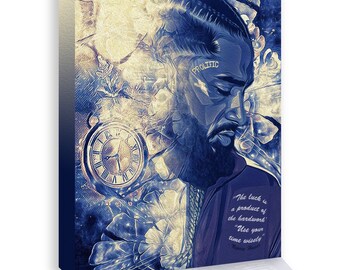 Nipsey Hussle MOTIVATION QUOTE/ Canvas Art/ Poster/ Canvas Print/ Wall Decor/Hand Made