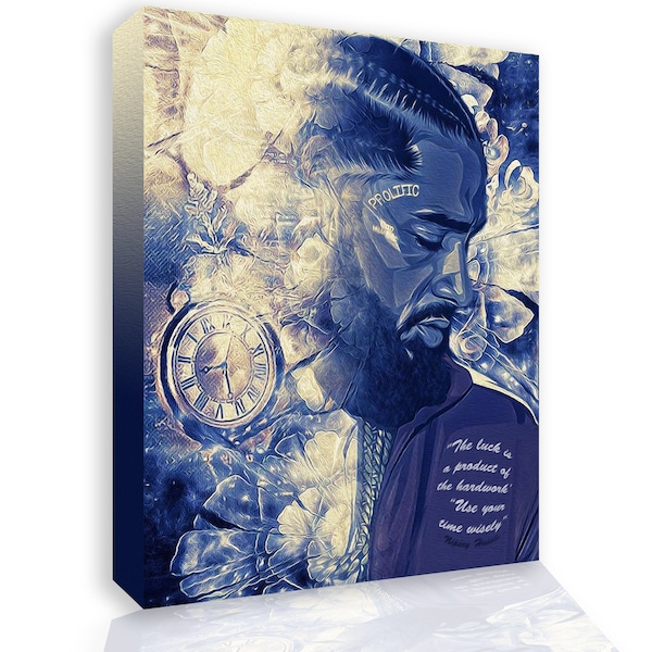 MOTIVATIECITAAT Nipsey Hussle/canvaskunst/poster/canvasafdruk/muurdecoratie/handgemaakt