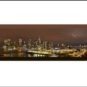Newyork manhattan skyline Canvas Panorama Wall Art print/ or poster print