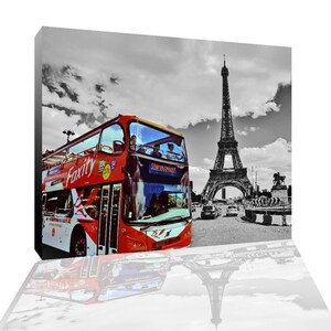 Tour de Paris/ Eiffel tower/ Canvas Art/ Poster/ Canvas Print/ Wall Decor/Hand Made