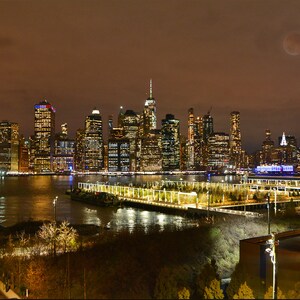 New york manhattan skyline Canvas Wall Art print