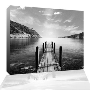Paradise Dock- Lake dock canvas print wall art ready to hang