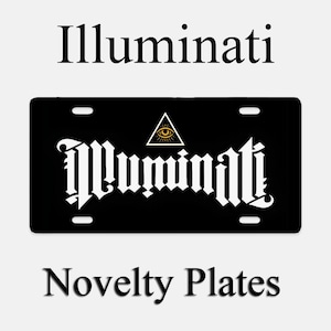 Illuminati Pyramid License Plate