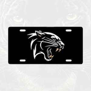 Plaque d'immatriculation en aluminium JDM Panther Tiger Cat