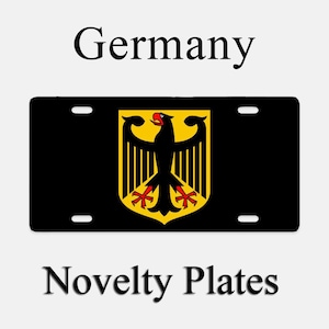 Deutschland Wappen Flagge Nummernschild