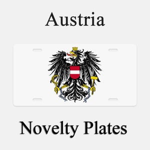 Nummerplaat van het wapenschild van de vlag van Oostenrijk