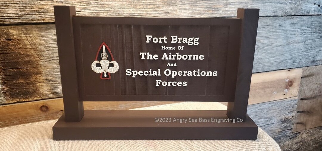 Fort Bragg Special Operations Desktop Sign - Etsy