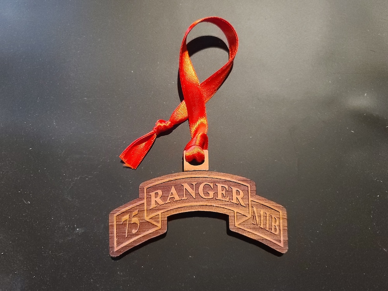 75th Ranger Regiment, Battalion, MIB Shoulder Patch Christmas Ornament ...