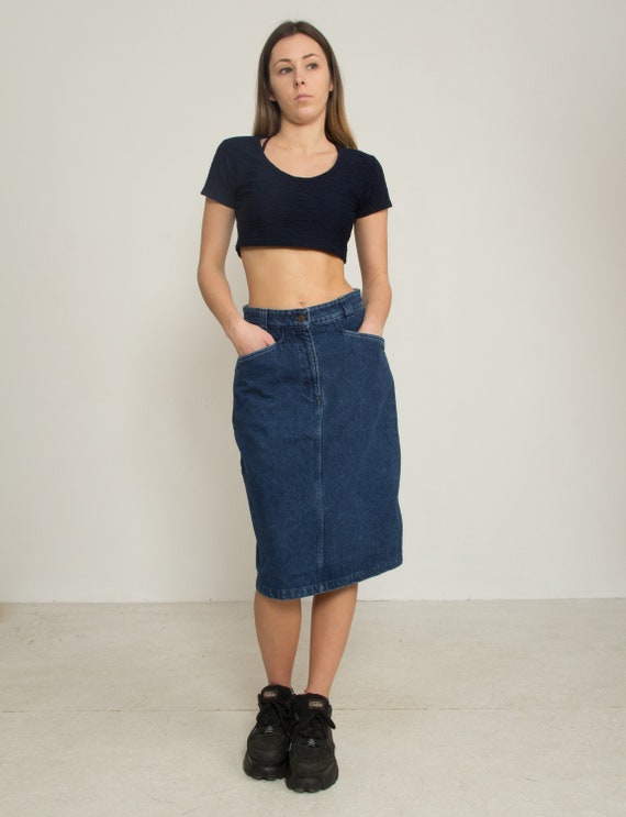VALENTINO Denim Blue Skirt