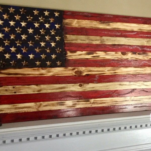 Rustic Flag - Etsy