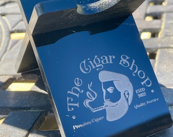 Personalized Portable Cigar Stand – Custom Cigar Accessory Gift