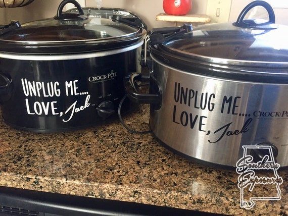 This is Us Crockpot Slowcooker Decal Unplug Me Love Jack Big 3 Homes Jack  Pearson Crockpot Slow Cooker Instapot Kitchen Decor FREE Shipping 